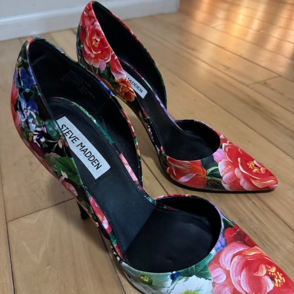 Steve Madden Varcityy Floral Multi D'Orsay Pumps - Picture 2 of 9